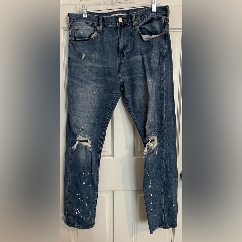 PacSun Distressed & Paint Splatter Skinny Jeans 32x32
